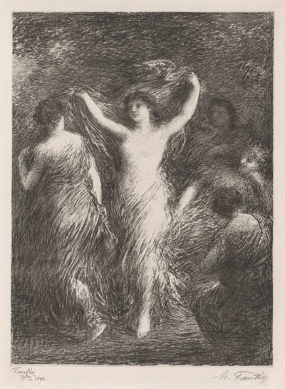Danse, 1898. af Ignace Henri Jean Fantin Latour