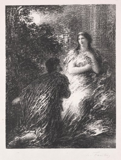 Duo fra Les Troyens, 1894-1895. af Ignace Henri Jean Fantin Latour