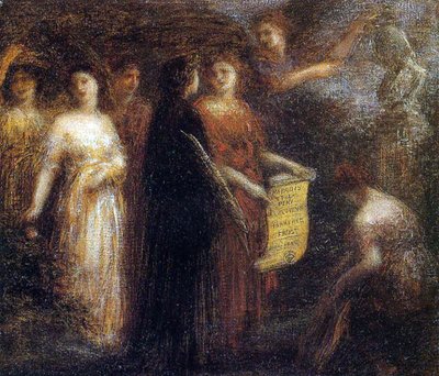 Hyldest til Robert Schumann, ca. 1893 af Ignace Henri Jean Fantin Latour