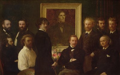 Hyldest til Delacroix af Ignace Henri Jean Fantin Latour