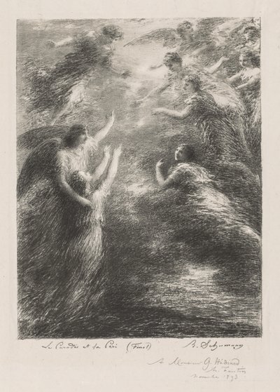 Paradise og Peri, 1893. af Ignace Henri Jean Fantin Latour