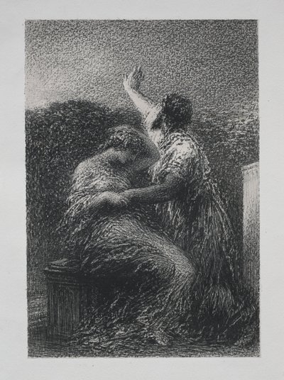 Magikeren Baltajar og Fatime, 1891. af Ignace Henri Jean Fantin Latour