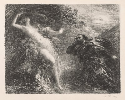 Manfred og Astarté, 1892. af Ignace Henri Jean Fantin Latour