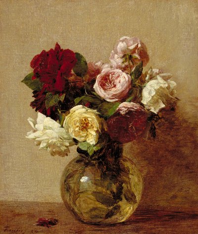 Roser, 1884 af Ignace Henri Jean Fantin Latour