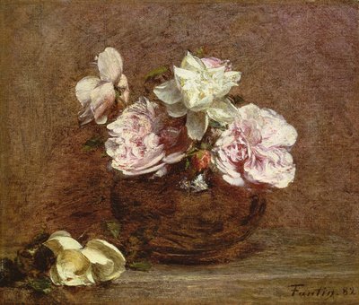 Roser fra Nice, 1882 af Ignace Henri Jean Fantin Latour