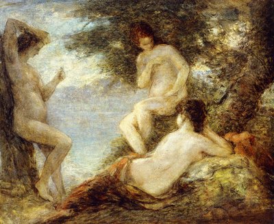 Sirener; Havfruer, ca. 1904 af Ignace Henri Jean Fantin Latour