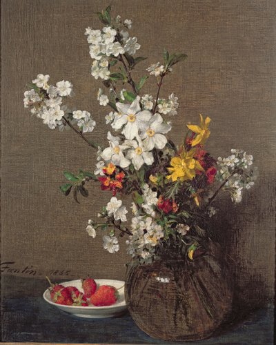 Forårsbuket, 1865 af Ignace Henri Jean Fantin Latour