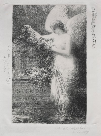 I Stendhal, 1892. af Ignace Henri Jean Fantin-Latour