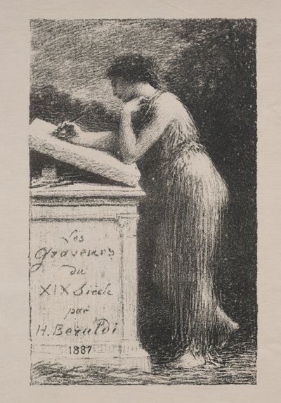 Litografien, 1887. af Ignace Henri Jean Fantin Latour