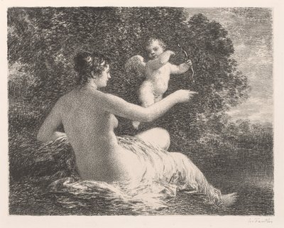 Venus og Amor, 1896. af Ignace Henri Jean Fantin Latour