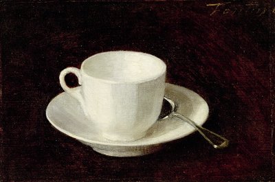 Hvid kop og underkop, 1864 af Ignace Henri Jean Fantin Latour
