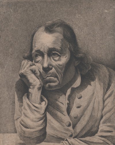 Den melankolske mand, ca. 1800. af Ignace Joseph de Claussin