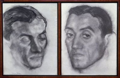 PORTRÆT AF RAMON PEREZ DE AYALA (1888–1962) SPANSK FORSKRITTER OG JOURNALIST - TEGNING - GENERATION AF 1914 af Ignacio Zuloaga