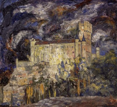ALCAZAR DE SEGOVIA - 1925 - OLIE / LÆRD - 115X124 CM af Ignacio Zuloaga y Zabaleta