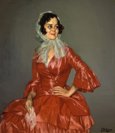 ANGUSTIAS DE ROJO - 1939 - O / L - 117X101 CM af Ignacio Zuloaga y Zabaleta