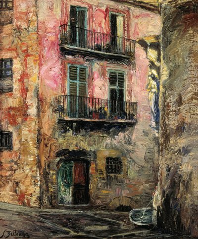Girona (Girona). Maleri af Ignacio Zuloaga Zabaleta (1870-1945). olie på lærred af Ignacio Zuloaga y Zabaleta