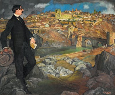 Portræt af Maurice Barres, 1913. af Ignacio Zuloaga y Zabaleta