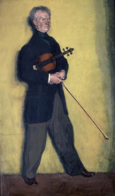Portræt af violinisten Larrapide – 1910 – 185 × 111 cm – olie på lærred af Ignacio Zuloaga y Zabaleta