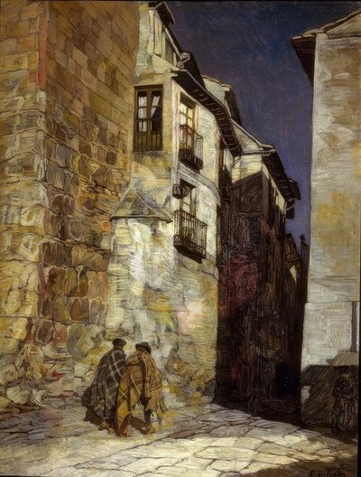 SEGOVIA BY NIGHT - CIRCA 1930 - O/L - 94X74 CM af Ignacio Zuloaga y Zabaleta
