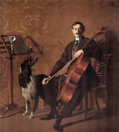 Portræt af cellisten John de Azurmendi, af Ignacio Zuloaga y Zabaleto