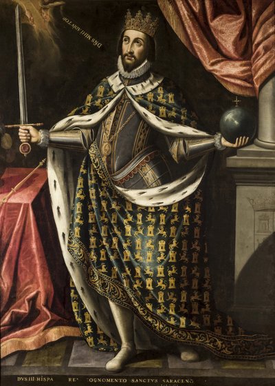 Kong Ferdinand den Hellige af Ries, Ignatius af (ca. 1612-1661), ca. 1655-1665. olie på lærred af Ignacio de Ries