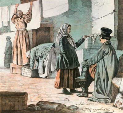 Vasketøjer, 1846. af Ignati Shchedrovsky