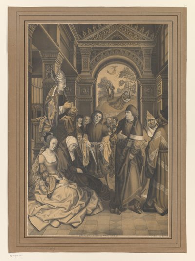 Sankt Norbert prædiker for den vantro Tanchlin Værker fra Boisserée-brødrenes samling (serietitel) Galerie des Frères Boisserée (serietitel) af Ignaz Bergmann