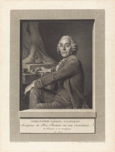 Christophe Gabriel Allegrain af Ignaz Sebastian Klauber after Joseph Siffred Duplessis