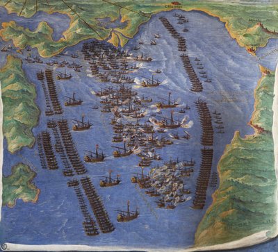 Slaget ved Lepanto, 1571 af Ignazio Danti