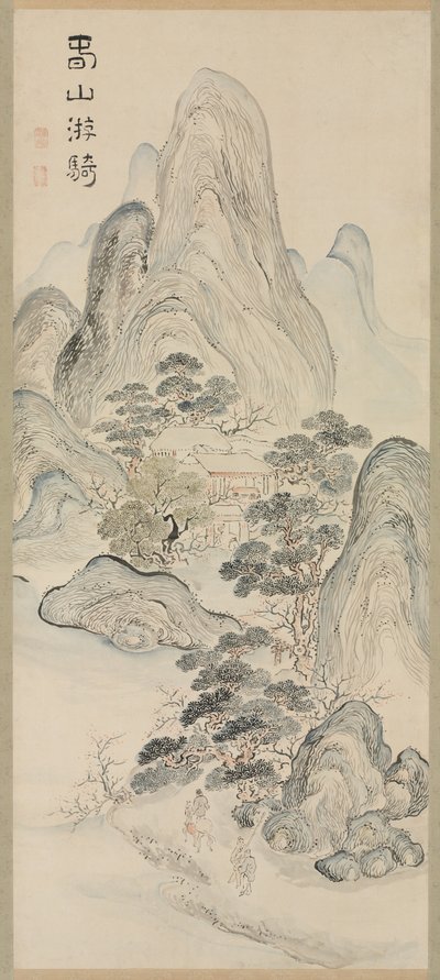 Forårslandskab, 1700-tallet. af Taiga Ike