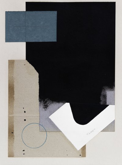 Moderne geometrisk collage af Ildefonso Martín