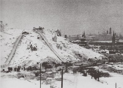 Nedrivningen af Kristi Frelsers katedral i Moskva, 1931 af Ilya Arnoldovich Ilf