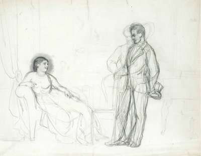 Adelina Patti (1843-1919) som Violetta i operaen La traviata af Giuseppe Verdi par Repin, Ilya Yefimovich (1844-1930), Slutningen af 1860
