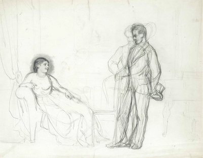 Adelina Patti som Violetta i operaen La traviata af Giuseppe Verdi, slutningen af ​​1860