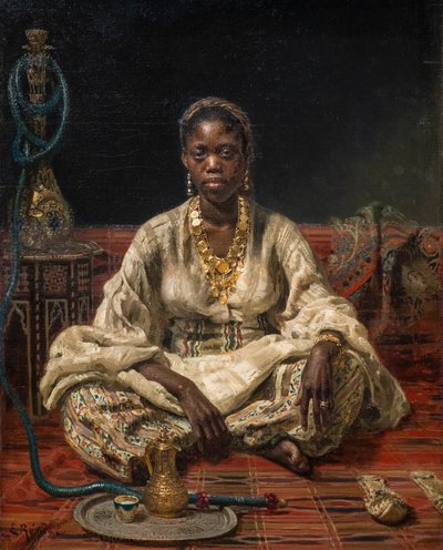 SORT KVINDE af Ilya Efimovich Repin
