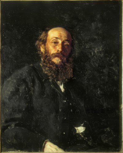 Portræt af maleren Nikolai Gay af Ilya Efimovich Repin
