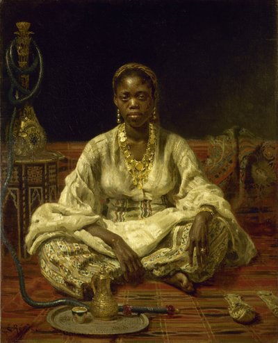 Sort kvinde, 1875-1876. af Ilya Efimovich Repin