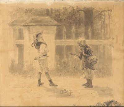 Tiggerpige, 1889 af Ilya Efimovich Repin