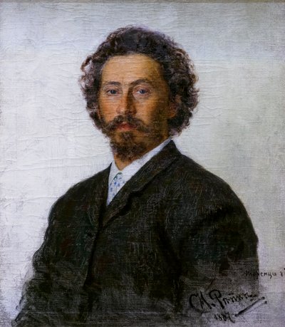 ILYA REPINE SELVPORTRÆT af Ilya Efimovich Repin