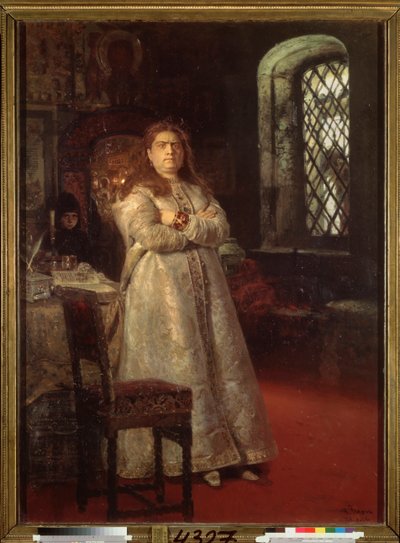 Regent Sophie (Sofia Alexeievna Romanova af Ilya Efimovich Repin