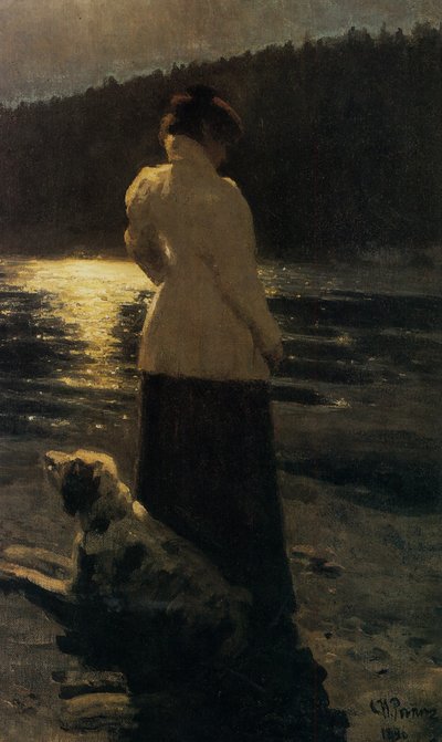 Månelys nat, 1896 af Ilya Efimovich Repin