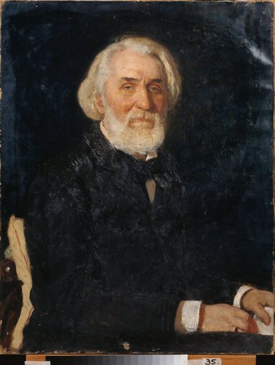 Portræt af forfatteren Ivan Sergeyevich Turgenev (Turgenev af Ilya Efimovich Repin