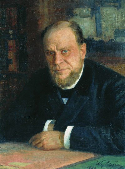 Portræt af advokaten og forfatteren Anatoli Fyodorovich Koni 1844-1927, 1898 af Ilya Efimovich Repin