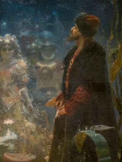 SADKO I UNDERVANDSRIGET (detaljer) af Ilya Efimovich Repin