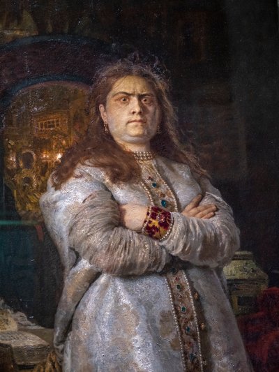 TSAREVNA SOFIA ALEXEIEVNA VED NOVODEVICHY-KLOSTERET af Ilya Efimovich Repin