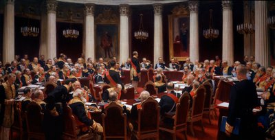 Statsrådets ceremonielle møde den 7. maj 1901 af Ilya Efimovich Repin