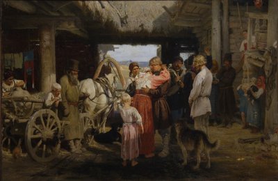 Rekruttens farvel, 1879 af Ilya Efimovich Repin