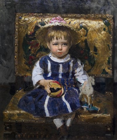 VERA REPINE BARN af Ilya Efimovich Repin