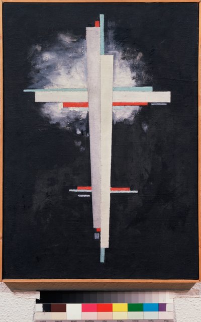 Suprematisme - Suprematisme - Maleri af Ilya Grigoryevich Chashnik (Ilia Tchachnik) (1902-1929), olie på lærred af Ilya Grigorevich Chashnik