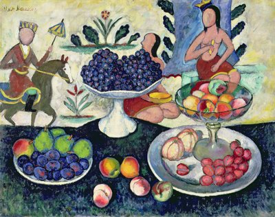 Stilleben af frugt, 1913 af Ilya Ivanovich Mashkov